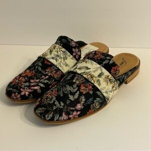 Free People Brocade at Ease Loafer Oxford Sang Mule Floral Grannycore 41 US 11